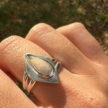 Load image into Gallery viewer, Diamond Opal Ring - Size 9
