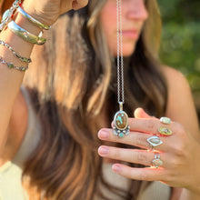 Load image into Gallery viewer, Stamped moon pendant