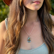 Load image into Gallery viewer, Stamped moon pendant