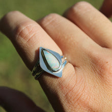 Load image into Gallery viewer, Diamond Opal Ring - Size 9