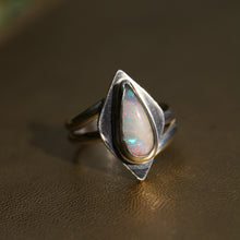 Load image into Gallery viewer, Diamond Opal Ring - Size 9