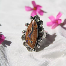 Load image into Gallery viewer, Passionflower Ring - size 8 (please read description)