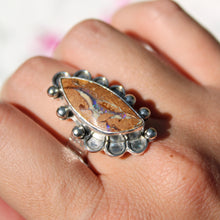 Load image into Gallery viewer, Passionflower Ring - size 8 (please read description)