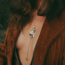 Load image into Gallery viewer, Winter Rose Pendant - 20" rope chain
