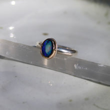 Load image into Gallery viewer, Mixed metal Australian Opal Ring - size 8.5
