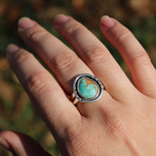 Load image into Gallery viewer, Chunky Turquoise Ring - size 7.5
