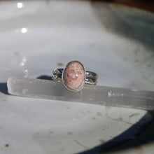Load image into Gallery viewer, Stamped Mexican opal ring - size 7.25
