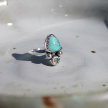 Load image into Gallery viewer, Turquoise &amp; Opal ring - size 10
