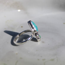 Load image into Gallery viewer, Turquoise and Opal ring  - size 8

