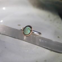 Load image into Gallery viewer, Mixed metal turquoise Ring - size 8
