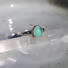 Load image into Gallery viewer, Stamped Turquoise Ring - size 10
