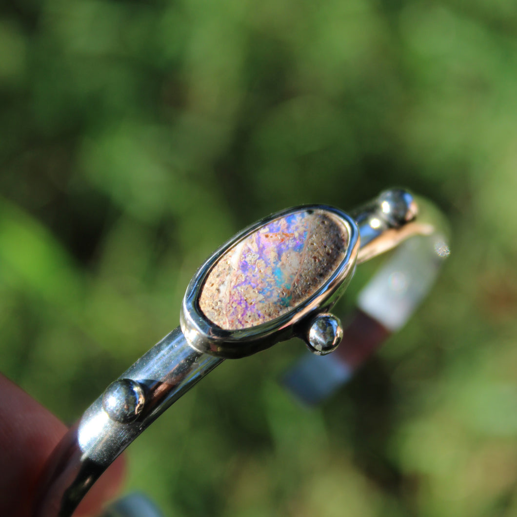 Pipe Opal Cuff Bracelet