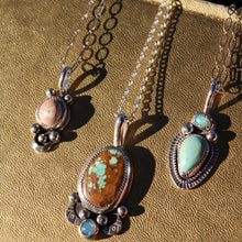 Load image into Gallery viewer, Turquoise and opal pendant

