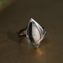 Load image into Gallery viewer, Diamond Opal Ring - Size 9
