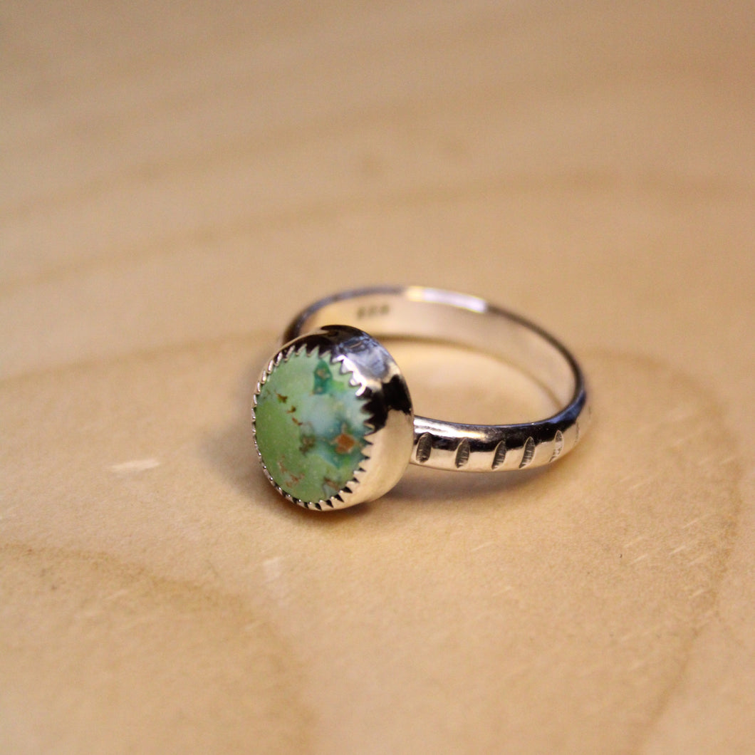 stamped verde valley ring - size 7