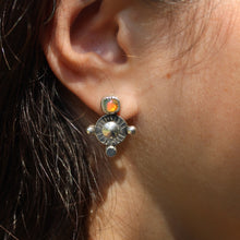 Load image into Gallery viewer, Opal star catcher earrings
