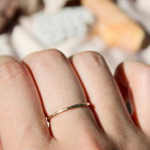 Load image into Gallery viewer, Made to order - Gold hand-hammered stacking ring
